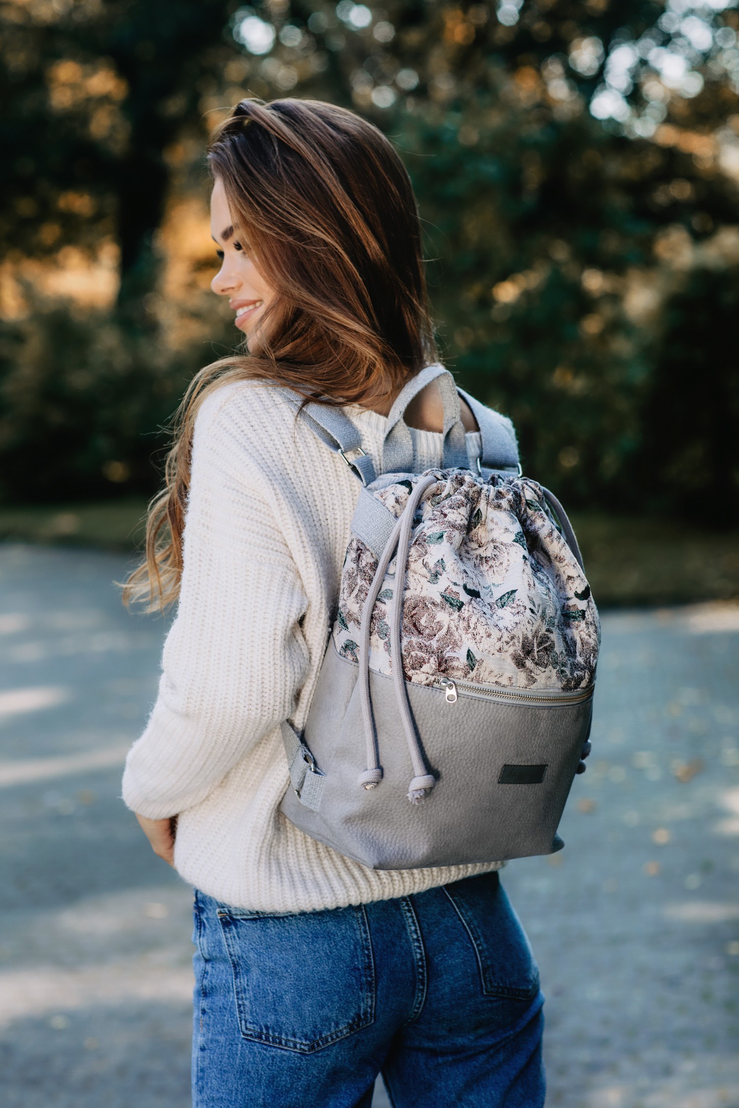 Plecak ELLA XL SZARA